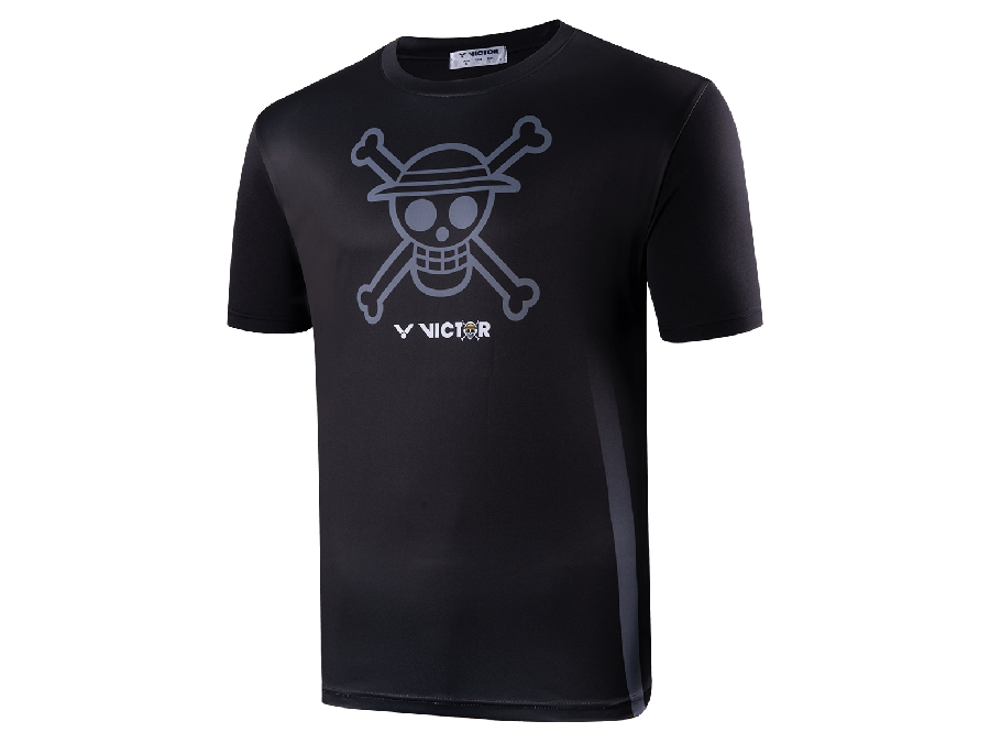 Victor X One Piece Luffy Skull Badminton T-Shirt [Black] Limited Editi