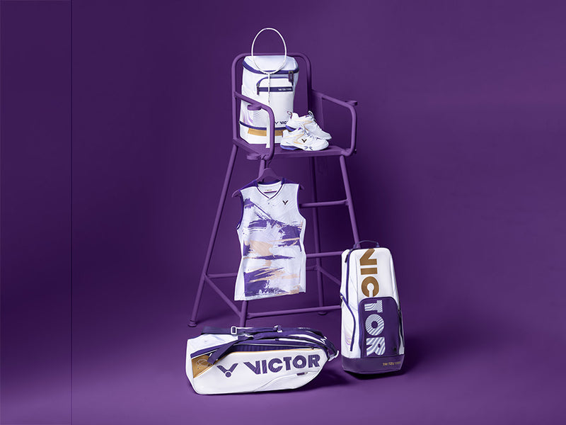 Victor Tai Tzu Ying BR3025TTY AJ Backpack [Bright White/Purple]