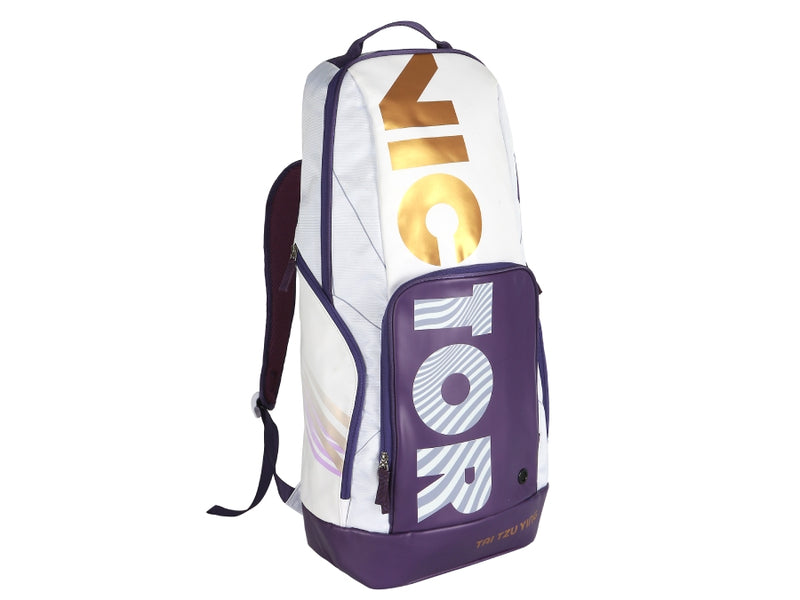 Victor Tai Tzu Ying BR3825TTY AJ Long Backpack [Bright White/Purple]