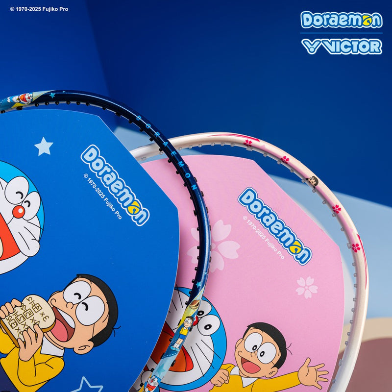 Victor x Doraemon Racket Gift Box DRM Set - 2 Rackets - Unstrung