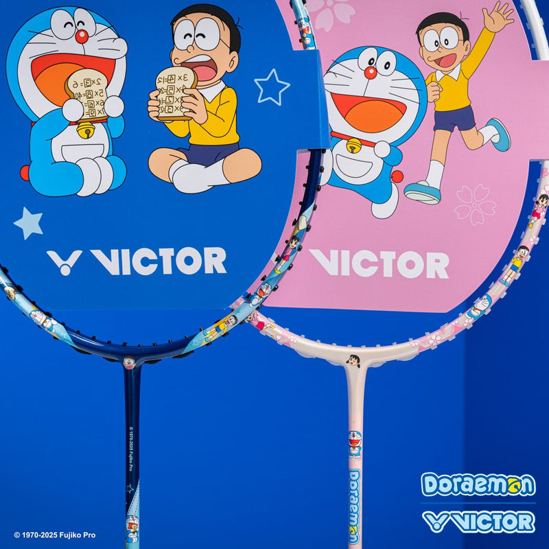 Victor x Doraemon Racket Gift Box DRM Set - 2 Rackets - Unstrung