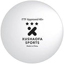 Xushaofa 40+ 3 Star Poly Seamless Table Tennis Ball - 6pcs - White