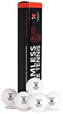 Xushaofa 40+ 3 Star Poly Seamless Table Tennis Ball - 6pcs - White