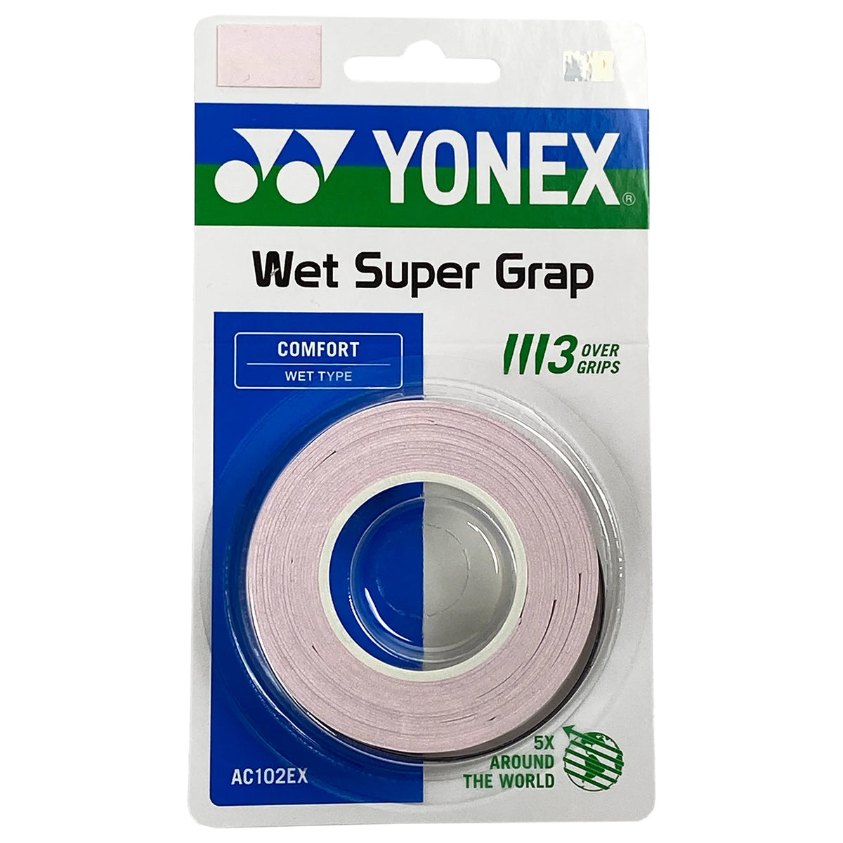 Yonex AC102EX Super Grap (3 wraps) - Multiple Colors