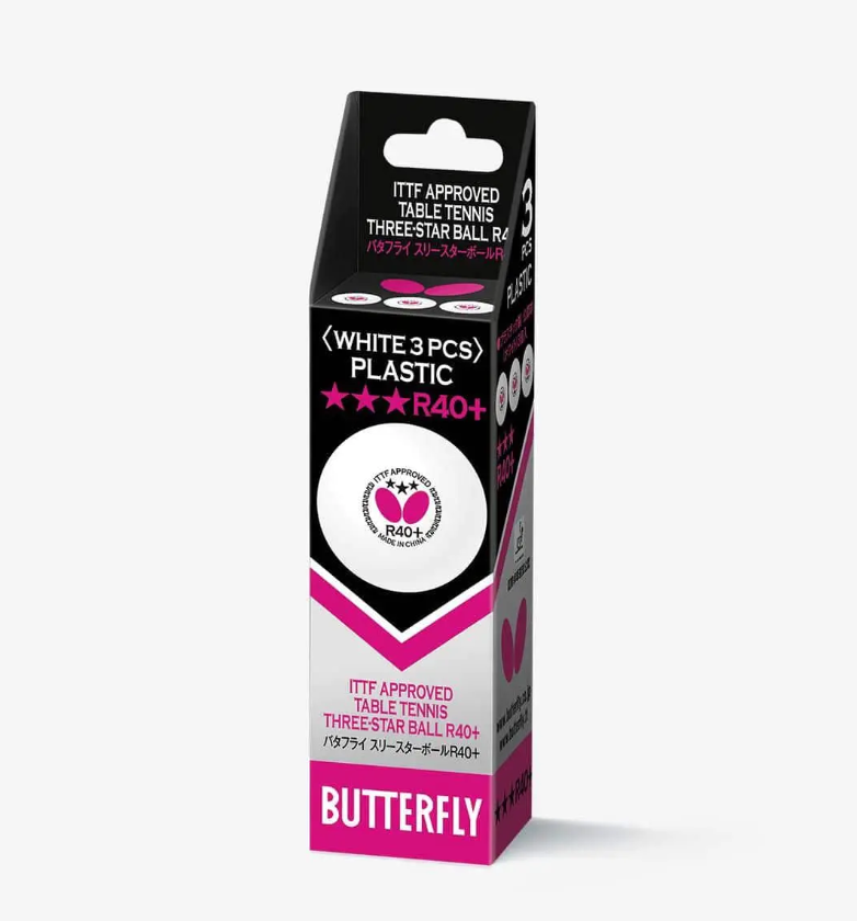 Butterfly Three-Star Ball R40+ (3) pack