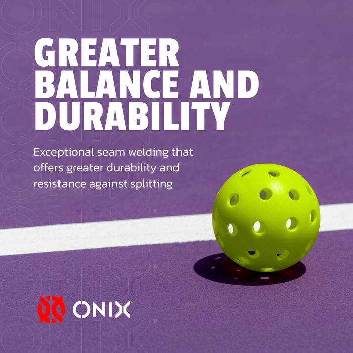 Onix Fuse G2 Outdoor Pickleballs - Set of 6 - [Neon Green]