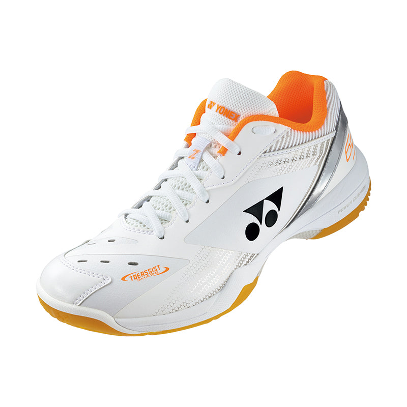 Yonex POWER CUSHION 65 Z WIDE (UNISEX) Badminton Shoe [White/Orange]