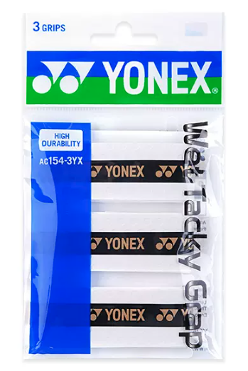 Yonex AC154 Wet Tacky Grap (3 wraps) - [Black/Bright Pink/White/Bright Yellow]