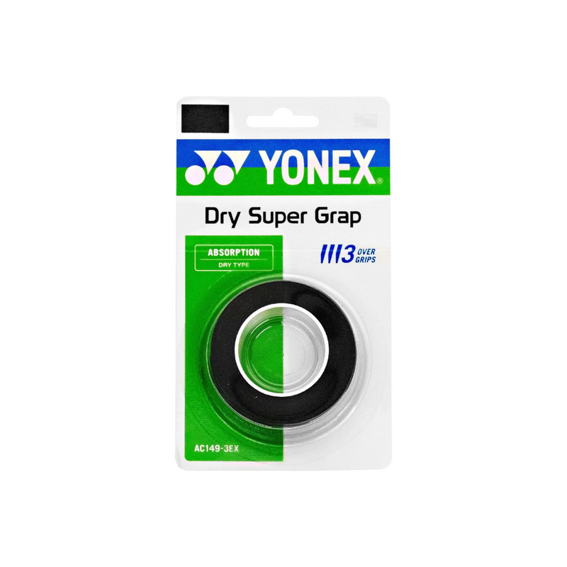 Yonex AC149 Dry Super Grap (3 wraps) - [Black/White]