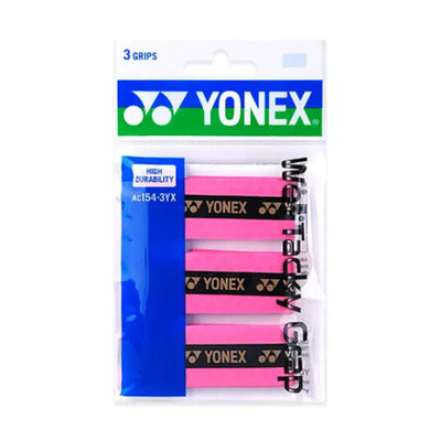 Yonex AC154 Wet Tacky Grap (3 wraps) - [Black/Bright Pink/White/Bright