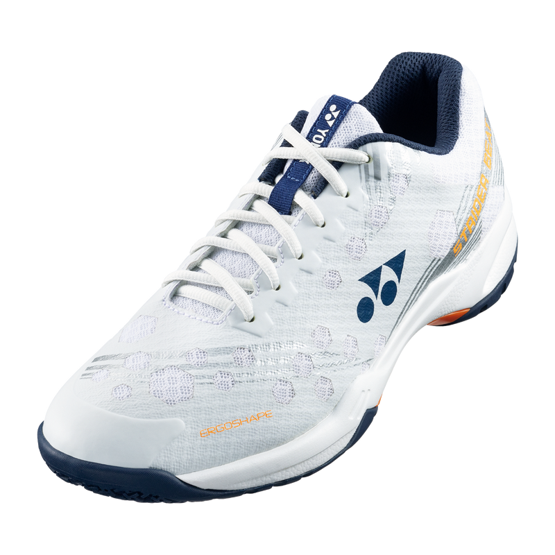 Yonex Power Cushion Strider Beat Badminton Shoe [White/Orange]