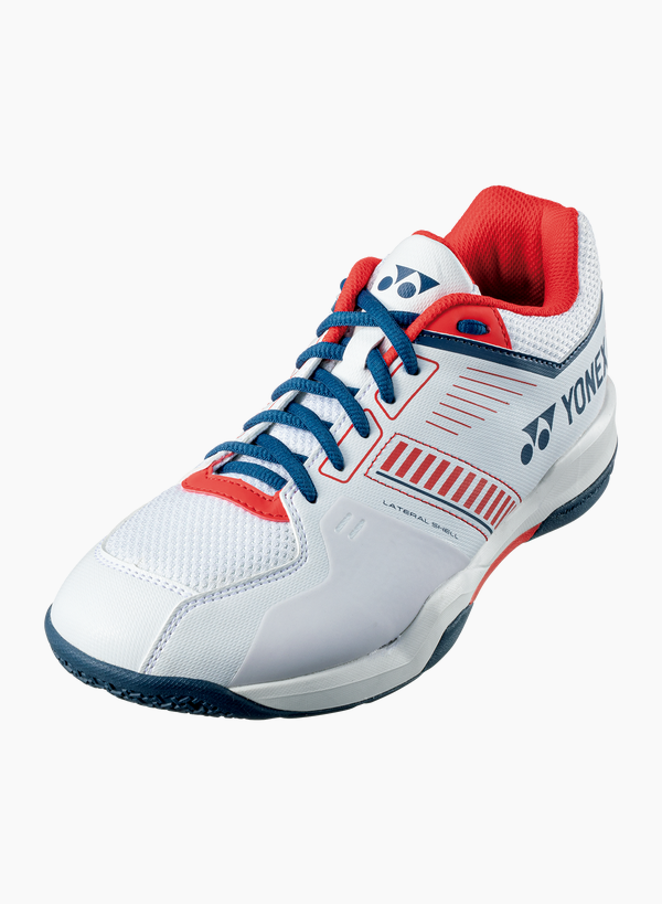 Yonex Power Cushion Strider Flow Wide Badminton Shoe [White/Red]