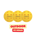 Zdle Outdoor Pickleballs - [2 colors]