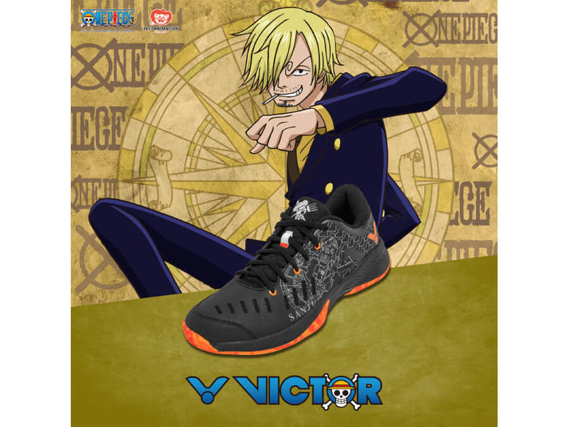 Victor X One Piece Sanji Badminton Court Shoe [Black] Limited Edition A-OPS C