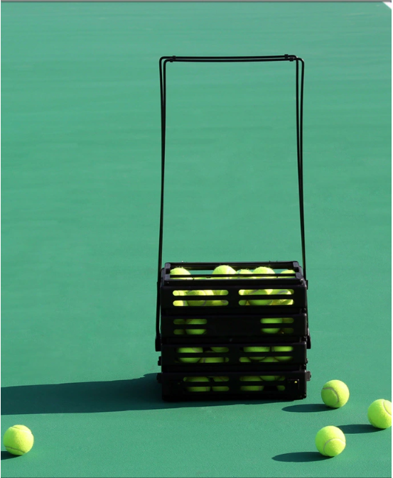 Siboasi Tennis Ball Hopper and Basket with wheel